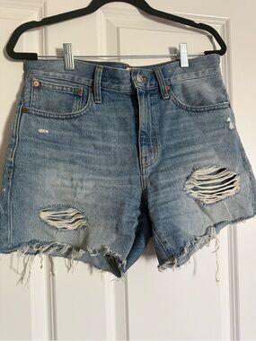 Madewell - Distressed Denim Jean Shorts - Size 26 - 100% Cotton A few